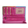 Kožená peněženka Lagen V-17/D Fuchsia Multi růžová