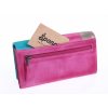 Kožená peňaženka Lagen V-17/D Fuchsia Multi ružová