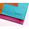 Kožená peněženka Lagen V-17/D Fuchsia Multi růžová