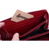 Velká dámská kožená peněženka penál Cosset 4492 Komodo Red