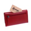 Dlhá kožená peňaženka Cosset 4427 Red Komodo červená