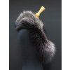 Kožušinový golier zo striebornej líšky LS269 Silver/Purple