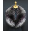 Kožušinový golier zo striebornej líšky LS269 Silver/Purple