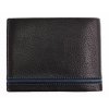Pánska kožená peňaženka Segali 753.115.2007 čierna + modrá