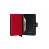 Secrid Miniwallet Veg Black Red Semi Open