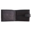 Pánská kožená peněženka Segali 951.320.005 LZ černá + šedá + zip