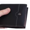Pánska kožená peňaženka Segali 755.139.2007 čierna + koňakovo hnedé vnútro