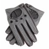 Pánské kožené řidičské rukavice 1448P grafitové s černými detaily
