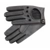 Pánské kožené řidičské rukavice 1448P grafitové s černými detaily
