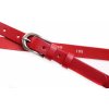 Dámský úzký kožený opasek Penny Belts 2069 červený