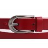 Dámský úzký kožený opasek Penny Belts 2069 červený