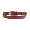 Dámský úzký kožený opasek Penny Belts 2070 hnědý