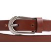 Dámský úzký kožený opasek Penny Belts 2070 hnědý