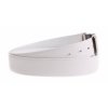 Pánský kožený opasek Penny Belts 3582 bílý společenský s plnou sponou