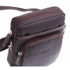 Pánská kožená taška přes rameno Hexagona 299168 hnědá s nylonovými doplňky