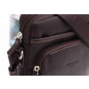 Pánská kožená taška přes rameno Hexagona 299168 hnědá s nylonovými doplňky