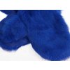 Kožušinové masážne rukavice z králičej kožušiny MAR44 pár kráľovská modrá