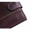 Pánská kožená peněženka Poyem 5223 tmavě hnědá