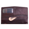 Dámská kožená peněženka Poyem 5224 tmavě hnědá
