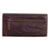 Dámská kožená peněženka Poyem 5224 tmavě hnědá