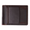 Pánska kožená dolárka Lagen TP 100 tmavo hnedá