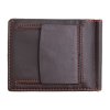Pánska kožená dolárka Lagen TP 100 tmavo hnedá