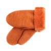 Dětské kožešinové palčáky DPA9 velur oranžový vel. 2-3 let