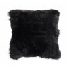 Špongr Kožušinový vankúš z fínskeho mývala - čierny