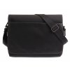 Pánská messenger taška přes rameno Hexagona 296181 černá kůže a nylon