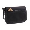 Pánská messenger taška přes rameno Hexagona 296181 černá kůže a nylon