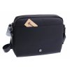 Pánská messenger taška přes rameno Hexagona 296181 černá kůže a nylon