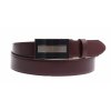 Pánsky kožený opasok Špongr 3588 s plnou sponou AUTOMAT tmavo hnedý