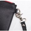 Kožená klíčenka s řemínkem Segali 7290 černá