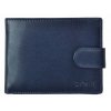 Pánská kožená peněženka Segali SG-2511 se zápinkou modrá
