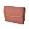 Malá kožená peněženka Poyem 5216 koňakově hnědá