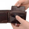 Pánská kožená peněženka Poyem 5208 hnědá
