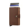Secrid Miniwallet Saffiano Caramel Front Cards