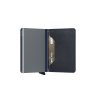 Secrid Slimwallet Saffiano Navy Semi Open