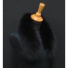 Kožešina na kapuci z barvené polární lišky 7044 - černá 60 cm krátká