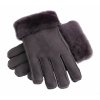 Splus Kožušinové rukavice prstové PR159 šedé - velur veľ. M/L