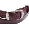 Dámský kožený opasek Špongr 3002 vínově červený