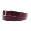 Dámský kožený opasek Špongr 3002 vínově červený