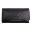 Dlouhá kožená peněženka Poyem 5215 černá