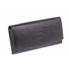 Dlouhá kožená peněženka Poyem 5215 černá