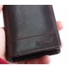 Kožené pouzdro na doklady Lagen V-60 tmavě hnědé