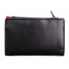 Dámská kožená peněženka Lagen 4390/419 černá s červeným lemováním