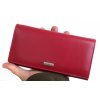 Veľká dámska kožená peňaženka Lagen 50039 Red rámčeková červená