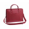 Dámska kožená aktovka Hexagona 462698 červená