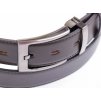 Pánský kožený opasek do obleku Špongr 35004 šedý