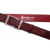 Pánsky kožený opasok do obleku Špongr 35005 vínový